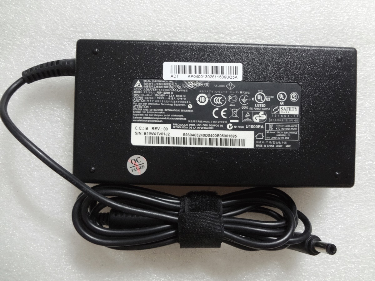 120w MSI GE70 2PE-048FR, GE70 2PE-051UK Netzteil 120w MSI GE70 2PE-048FR, GE70 2PE-051UK Netzteil